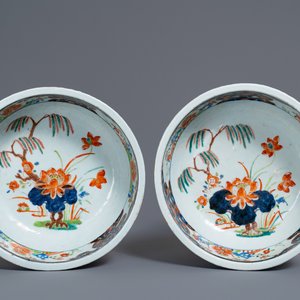 Une paire de bassins en porcelaine de Chine famille verte, Kangxi — photo 1