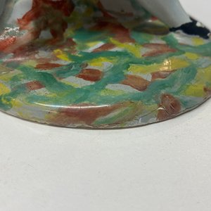 Une paire de beurriers couverts en faïence polychrome de Delft de type 'petit feu', 18ème — photo 11