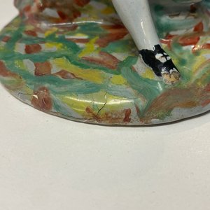 Une paire de beurriers couverts en faïence polychrome de Delft de type 'petit feu', 18ème — photo 10