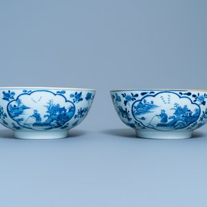 Une paire de bols en porcelaine de Chine bleu et blanc, Qianlong — photo 2