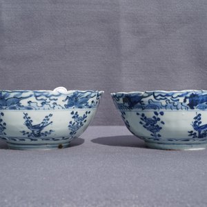 Une paire de bols en porcelaine de Chine bleu et blanc, Wanli — photo 8