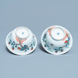Une paire de bols en porcelaine de Chine décorée aux perroquets aux Pays-Bas, Kangxi — photo 7
