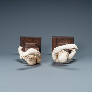 Une paire de bustes d’hommes en ivoire sculpté, Allemagne du Nord ou Italie, 17ème — photo 5