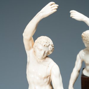 Une paire de bustes d’hommes en ivoire sculpté, Allemagne du Nord ou Italie, 17ème — photo 7