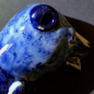 Une paire de chiens en faïence de Delft bleu et blanc, 1ère moitié du 18ème — photo 13