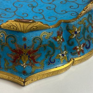 Une paire de coupes en forme de fleur en émaux cloisonnés, Chine, Qianlong — photo 40