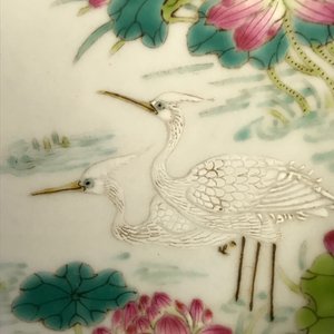 Une paire de coupes en porcelaine de Chine famille rose à décor de grues, marque et époque de Daoguang — photo 8