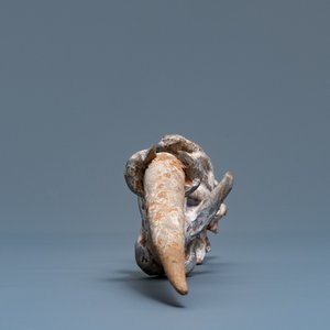 Une paire de figures de dragons en terre cuite polychrome, Han — photo 5