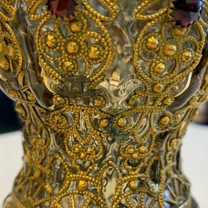 Une paire de gobelets couverts en verre incrusté de cuivre doré, Russie ou Europe de l'Est, 19ème — photo 10