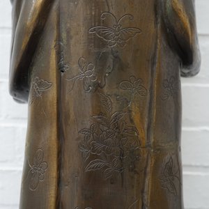 Une paire de grandes figures aux têtes amovibles en bronze, Chine pour le Vietnam, 19ème — photo 11