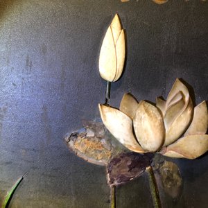 Une paire de grands panneaux en bois laqué incrusté d'ivoire avec des poèmes, Chine, Qianlong — photo 21