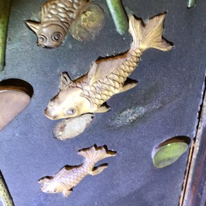 Une paire de grands panneaux en bois laqué incrusté d'ivoire avec des poèmes, Chine, Qianlong — photo 72