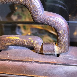 Une paire de grands panneaux en bois laqué incrusté d'ivoire avec des poèmes, Chine, Qianlong — photo 73