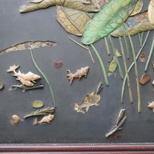 Une paire de grands panneaux en bois laqué incrusté d'ivoire avec des poèmes, Chine, Qianlong — photo 90