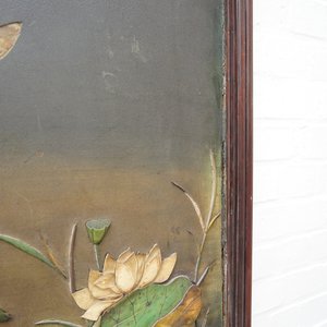Une paire de grands panneaux en bois laqué incrusté d'ivoire avec des poèmes, Chine, Qianlong — photo 91