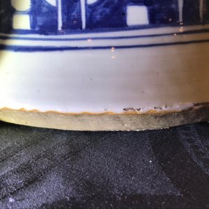 Une paire de grands vases couverts en porcelaine de Chine bleu et blanc, 19ème — photo 14