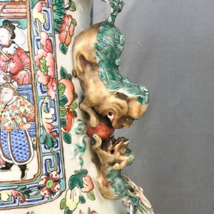 Une paire de grands vases en porcelaine de Chine famille rose, 19ème — photo 11
