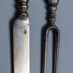 Une paire de manches érotiques en ivoire sculpté indo-portugaise ou hispano-philippine, 17ème — photo 4