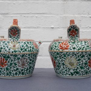 Une paire de pots à chaux en porcelaine de Chine famille verte pour le Vietnam, Kangxi — photo 11