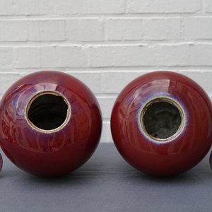 Une paire de pots couverts en porcelaine de Chine sang de boeuf, 19ème — photo 21