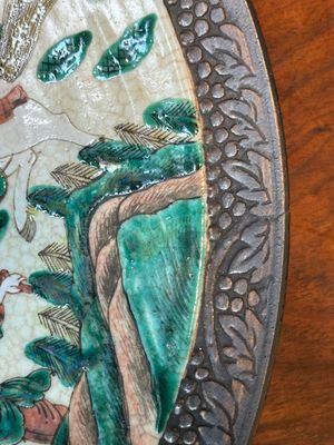 Une paire de pots et un plat en porcelaine de Chine famille rose de Nankin, marque de Chenghua, 19ème — photo 20