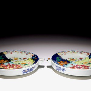 Une paire de rechauds à décor “Feuille de Tabac” en porcelaine de Chine famille rose, Qianlong — photo 3