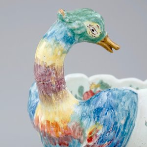Une paire de saucières en forme de canards, Italie, Faenza, 18ème — photo 8