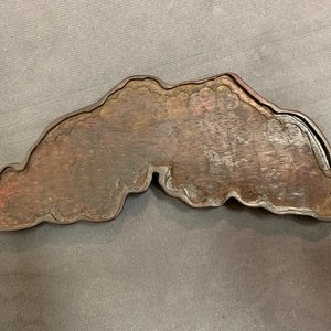 Une paire de socles en laque et nacre et deux pierres de lettrés, Chine, 19/20ème — photo 24