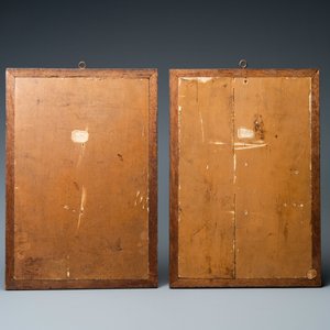 Une paire de tableaux de carreaux en faïence dans le style de Delft, probablement Lille, France, fin du 18ème — photo 2