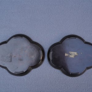 Une paire de tasses et soucoupes en argent et laque burgauté, Chine, Kangxi — photo 19
