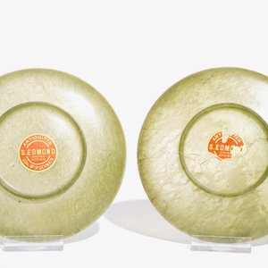 Une paire de tasses et soucoupes en jade vert, Chine, 19ème — photo 4