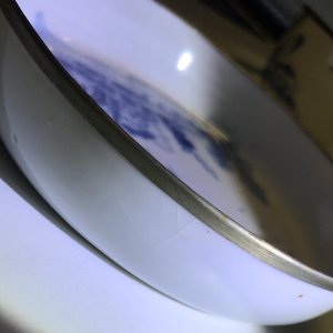 Une paire de tasses et soucoupes en porcelaine de Chine 'Bleu de Hue' pour le Vietnam, marques Neifu, 19/20ème — photo 15