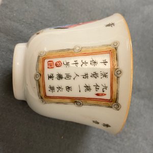 Une paire de tasses et soucoupes en porcelaine de Chine famille rose, 19ème — photo 20