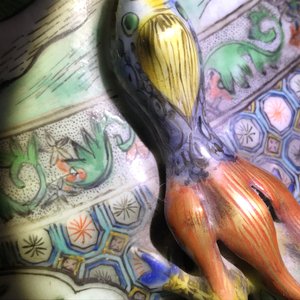 Une paire de très grands vases en porcelaine de Chine famille verte, 19ème — photo 14