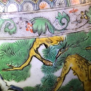 Une paire de très grands vases en porcelaine de Chine famille verte, 19ème — photo 16