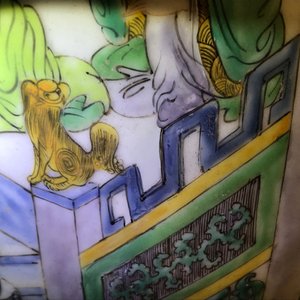 Une paire de très grands vases en porcelaine de Chine famille verte, 19ème — photo 19