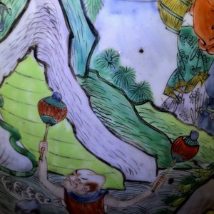 Une paire de très grands vases en porcelaine de Chine famille verte, 19ème — photo 30
