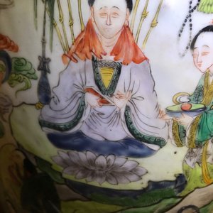Une paire de très grands vases en porcelaine de Chine famille verte, 19ème — photo 34