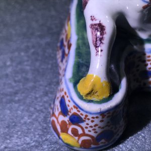 Une paire de vaches en faïence polychrome de Delft, 18ème — photo 22