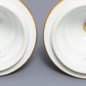 Une paire de vases couverts en porcelaine dans le style de Sèvres aux montures en bronze doré, France, 19ème — photo 9