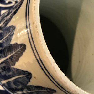 Une paire de vases couverts en porcelaine de Chine bleu et blanc, 19ème — photo 11