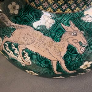 Une paire de vases couverts en porcelaine de Chine famille verte, 19ème — photo 22