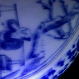 Une paire de vases de forme gourde 'moonflask' en porcelaine de Chine bleu et blanc, 19ème — photo 11