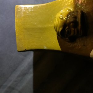 Une paire de vases en biscuit émaillé jaune, Chine, marque Wang Bing Rong Zuo, 19ème — photo 20
