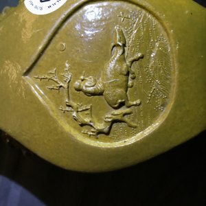Une paire de vases en biscuit émaillé jaune, Chine, marque Wang Bing Rong Zuo, 19ème — photo 28