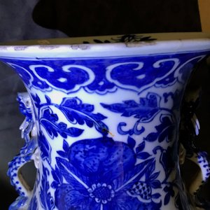 Une paire de vases en porcelaine de Chine bleu et blanc, 19ème — photo 15