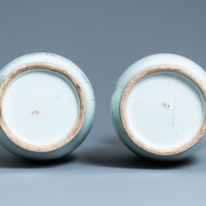Une paire de vases en porcelaine de Chine famille rose, 19/20ème — photo 6