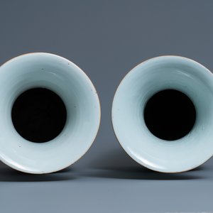 Une paire de vases en porcelaine de Chine famille rose, 19/20ème — photo 5