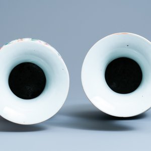 Une paire de vases en porcelaine de Chine famille rose à décor de phénix, 19ème — photo 5