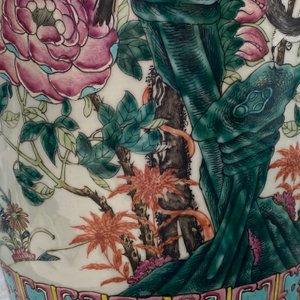 Une paire de vases en porcelaine de Chine famille rose à décor d'oiseaux parmi branches fleuries, 19ème — photo 17